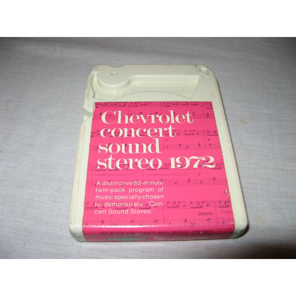 1972 Chevrolet Concert Sound Stereo 8 Track Tape Lear Jet TESTED WORKS